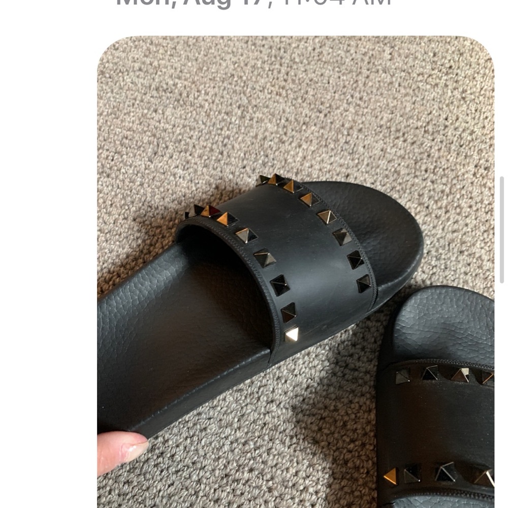 Valentino rockstud slides